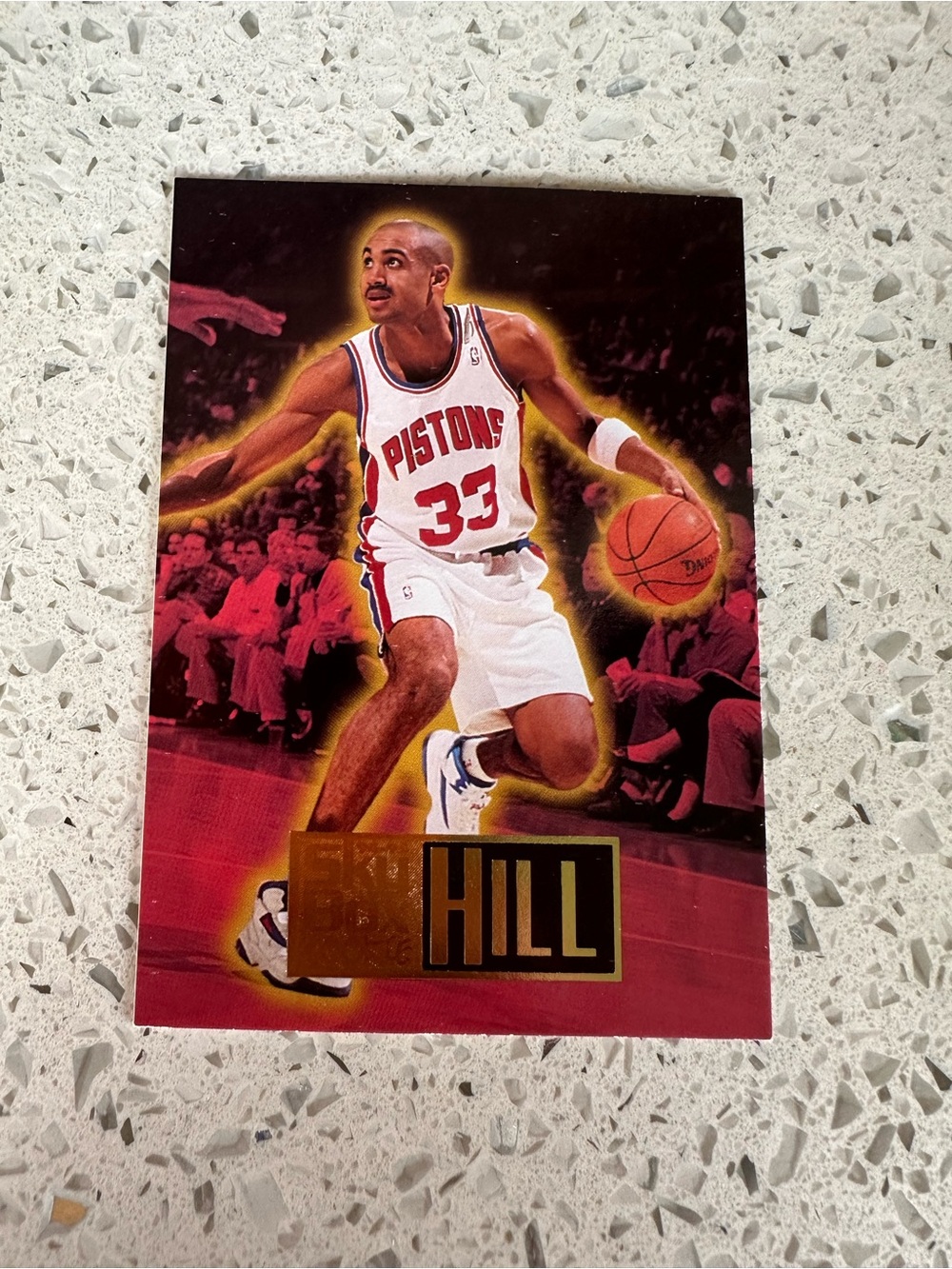 Grant Hill Detroit Pistons Basketball Card - Red/White